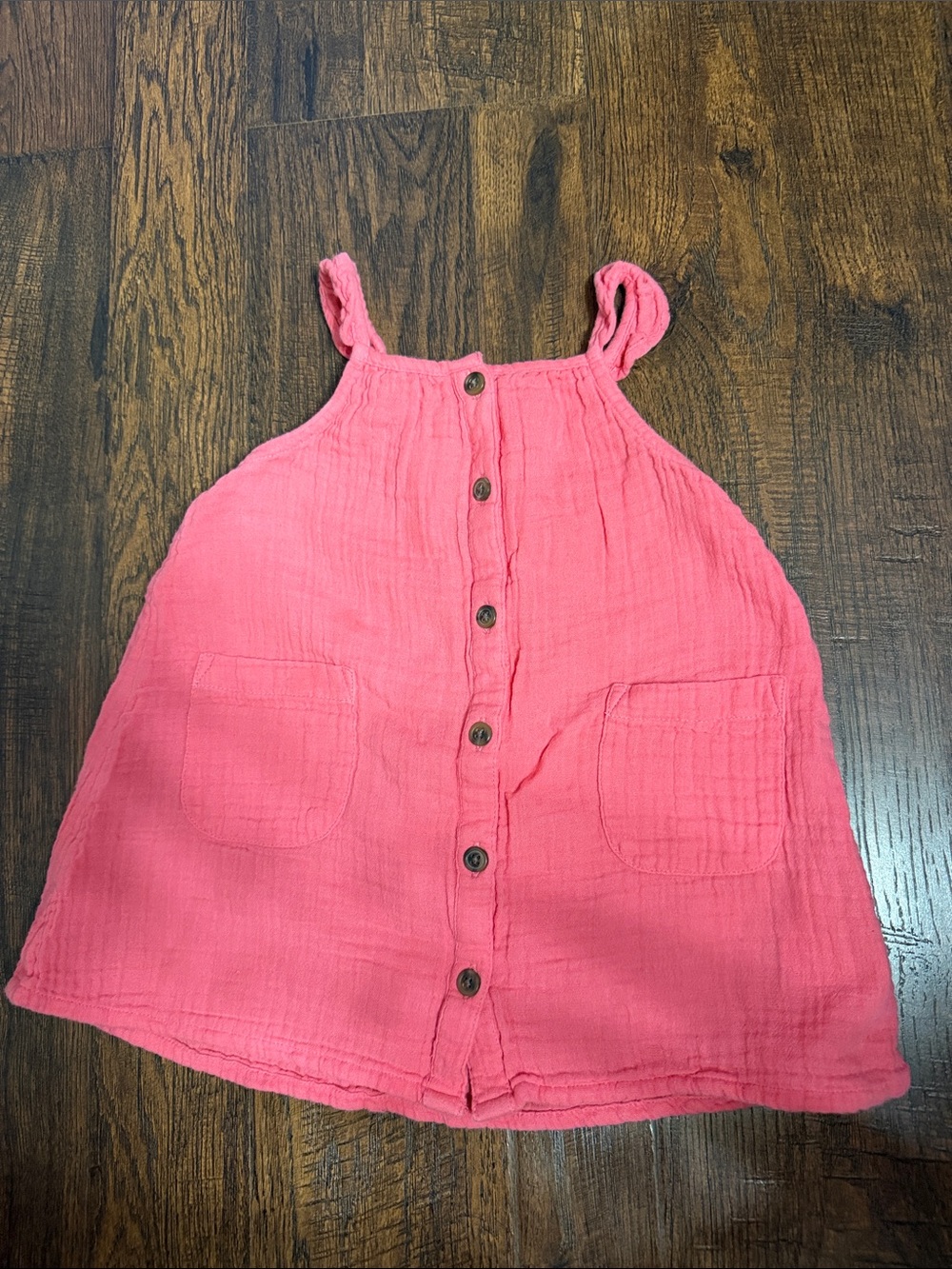 Old Navy Pink Button-Front Cotton Sundress